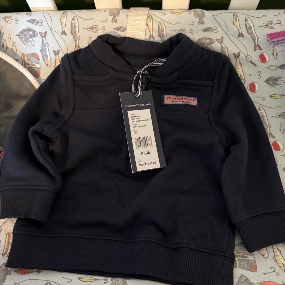 Vineyard Vines Blue Quarter-Zip Sweatshirt